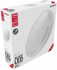 Avide LED Ceiling Lamp Oyster IP44 Alice 24W 380*110mm WW 3000K - (ACLO38WW-24W-AL)