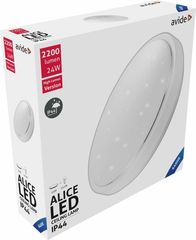 Avide LED Ceiling Lamp Oyster IP44 Alice 24W 380*110mm CW 6400K - (ACLO38CW-24W-AL)