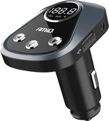 Amio FM TRANSMITTER ΑΝΑΜΕΤΑΔΟΤΗΣ ΑΝΑΠΤΗΡΑ BT-02 12/24V ΜΕ ΕΝΤΟΠΙΣΜΟ ΟΧΗΜΑΤΟΣ ΚΑΙ 2 USB - 1 ΤΕΜ. - (02252)