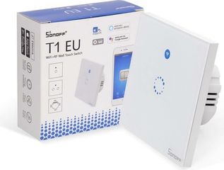 Sonoff - 1 Gang Wifi Rf Smart Wall Touch Light Switch - (T1EU1C-TX)