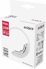 Avide GU10 Frame Round Swivel White - (ABGU10F-NS-W)