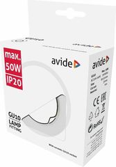 Avide GU10 Frame Round White - (ABGU10F-N-W)