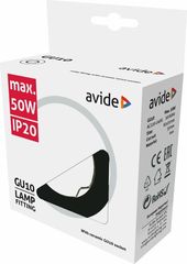 Avide GU10 Frame Round Black - (ABGU10F-N-B)