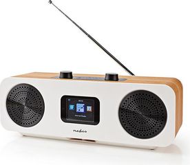 NEDIS RDIN2500WT Internet Radio Table Design Bluetooth/Wi-Fi DAB+/FM/Internet 2.