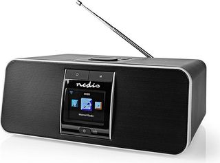 NEDIS RDIN5005BK Internet Radio 42 W DAB+ FM Bluetooth Remote Control Black/Silv