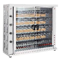 Επιτραπέζια κοτοπουλιέρα 24 kw υγραερίου-αερίου με 5 σούβλες