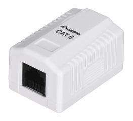 LANBERG SURFACE MOUNTING SOCKET CAT.6 1XRJ45 WHITE