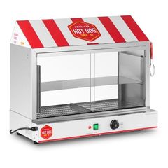 Royal Catering Hot Dog Βραστήρας Βιτρίνα 230V 2,4kW 80x48x70εκ. RCHW 2500H