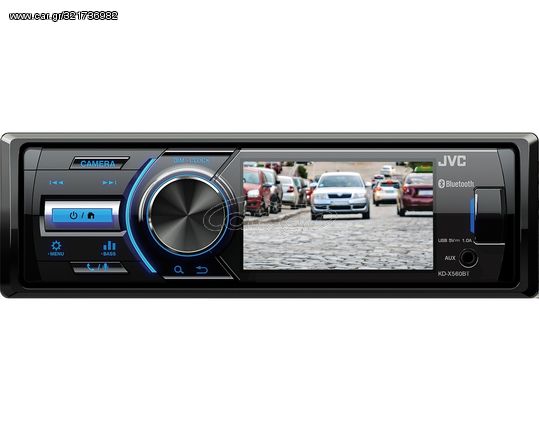 JVC Radio USB KD-X560BT 1-din Bluetooth, Oθόνη 3″