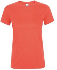 Sol's Regent Women 01825 Γυναικείο t-shirt 100% Ringspun βαμβάκι σεμί-πενιέ CORAL-158