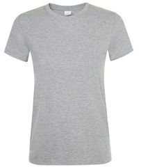 Sol's Regent Women 01825 Γυναικείο t-shirt 100% Ringspun βαμβάκι σεμί-πενιέ GREY MELANGE-350