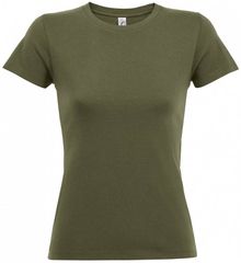 Sol's Regent Women 01825 Γυναικείο t-shirt 100% Ringspun βαμβάκι σεμί-πενιέ ARMY-269