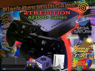 NEW!! Black Box V38 MultiGame PC 2TB ARCADE GAMECUBE PS2 WII SATURN DREAMCAST N64 SNES SEGA NAOMI VIRTUA STRIKER