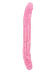 Διπλό Ομοίωμα Πέους Hi-Rubber Love Me Double Dildo (Ροζ) - Chisa