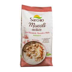 Δημητριακά Μούσλι Sarchio Muesli Active Bio Almond Hazelnut Apple Gluten Free 250g