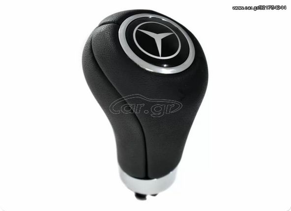 ΠΟΜΟΛΟ ΛΕΒΙΕ ΤΑΧΥΤΗΤΩΝ MERCEDES CL203/CLK200 CLK C209 '00-'06 KOMPRESSOR '00-'06/W204 07-15 - ΔΕΡΜΑ - ΜΑΥΡΟ - 'ΑΣΤΕΡΙ' - ΑΥΤΟΜΑΤΟ