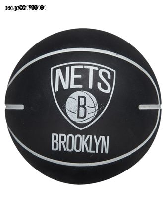 Wilson Dribbler Brooklyn Nets Mini Μπάλα Μπάσκετ Indoor/Outdoor WTB1100PDQBRO