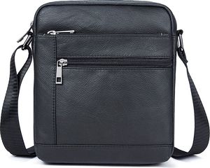 Cardinal Δερμάτινο τσαντάκι ώμου 7604 μαύρο