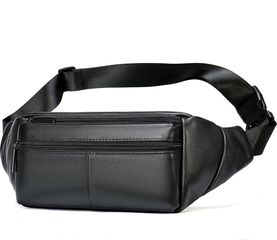 Cardinal Δερμάτινο τσαντάκι μέσης 7312 μαύρο