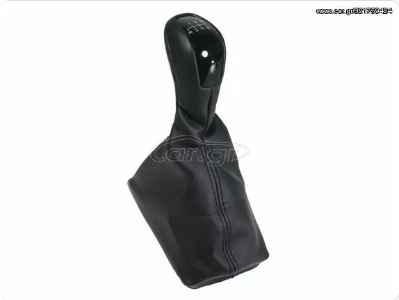 ΠΟΜΟΛΟ-ΦΟΥΣΚΑ ΛΕΒΙΕ ΤΑΧΥΤΗΤΩΝ MERCEDES W211 02-09 E-CLASS - 6 ΤΑΧΥΤΗΤΕΣ R123456 - ΔΕΡΜΑ- ΜΑΥΡΟ