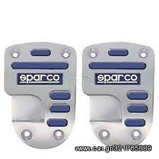 ΠΕΤΑΛΙΕΡΕΣ ΦΡΕΝΟΥ - ΑΜΠΡΑΓΙΑΖ SPARCO STRIP ΑΛΟΥΜΙΝΙΟ - ΜΠΛΕ 2ΤΕΜ 37863CR