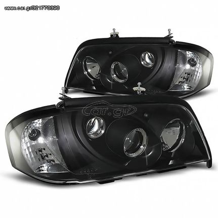 Μπροστινά Φανάρια Set Για Mercedes-Benz C-Class W202 93-01 Projectors Μαύρα H1/H1/H3 Manual Sonar