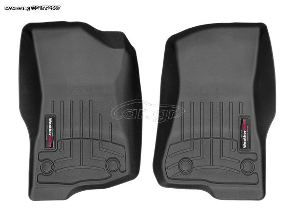 JEEP WRANGLER 2018+ ΠΑΤΑΚΙΑ ΜΠΡΟΣΤΙΝΑ ΜΑΥΡΑ 2ΤΕΜ WEATHERTECH