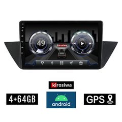 KIROSIWA 4+64GB BMW X1 (E84) 2009 - 2015 Android οθόνη αυτοκίνητου 4GB με GPS WI-FI (ηχοσύστημα αφής 10" ιντσών OEM Youtube Playstore MP3 USB Radio Bluetooth Mirrorlink Χ1 Ε84 DSP 4x60W Apple Carplay