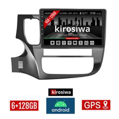 KIROSIWA 6+128GB MITSUBISHI OUTLANDER (μετά το 2013) Android οθόνη αυτοκίνητου 6GB με GPS WI-FI (ηχοσύστημα αφής 10" ιντσών OEM Youtube Playstore MP3 USB Radio Bluetooth Mirrorlink DSP Apple Carplay A