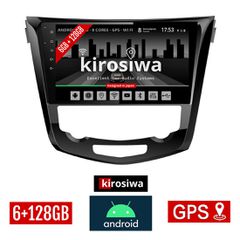KIROSIWA 6+128GB NISSAN QASHQAI (μετά το 2014) Android οθόνη αυτοκίνητου 6GB με GPS WI-FI (ηχοσύστημα αφής 10" ιντσών OEM Youtube Playstore MP3 USB Radio Bluetooth Mirrorlink DSP Apple Carplay Android