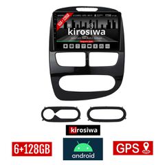 KIROSIWA 6+128GB RENAULT CLIO (2012 - 2015) Android οθόνη αυτοκίνητου 6GB με GPS WI-FI (ηχοσύστημα αφής 10" ιντσών OEM Youtube Playstore MP3 USB Radio Bluetooth Mirrorlink DSP Apple Carplay Android Au