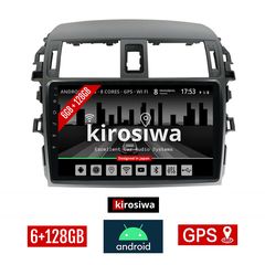KIROSIWA 6+128GB TOYOTA COROLLA (2006 - 2012) Android οθόνη αυτοκίνητου 6GB με GPS WI-FI ( TOYOTA ηχοσύστημα αφής 9" ιντσών OEM Youtube Playstore MP3 USB Radio Bluetooth Mirrorlink  DSP Apple Car