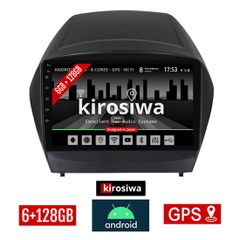 KIROSIWA 6+128GB HYUNDAI IX35 (2010 - 2015) Android οθόνη αυτοκίνητου με GPS WI-FI 6GB (ηχοσύστημα αφής 9" ιντσών OEM Youtube Playstore MP3 USB Radio Bluetooth Mirrorlink DSP Apple Carplay Android Aut