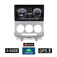KIROSIWA 4+64GB MAZDA 5 (2004 - 2010) Android οθόνη αυτοκίνητου 4GB με GPS WI-FI (ηχοσύστημα αφής 9" ιντσών OEM Youtube Playstore MP3 USB Radio Bluetooth Mirrorlink DSP 4x60W Apple Carplay Android Aut