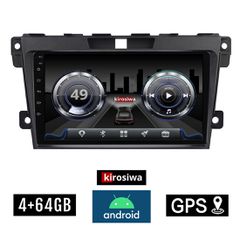 KIROSIWA 4+64GB MAZDA CX-7 (2006 - 2012) Android οθόνη αυτοκίνητου 4GB με GPS WI-FI (ηχοσύστημα αφής 9" ιντσών OEM Youtube Playstore MP3 USB Radio Bluetooth Mirrorlink DSP 4x60W Apple Carplay Android