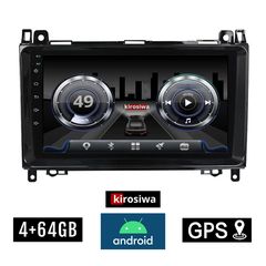 KIROSIWA 4+64GB MERCEDES B W245 (2005 - 2012) Android οθόνη αυτοκίνητου 4GB με GPS WI-FI (ηχοσύστημα αφής 9" ιντσών Benz OEM Youtube Playstore MP3 USB Radio Bluetooth Mirrorlink  DSP 4x60W Apple