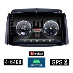 KIROSIWA 4+64GB RENAULT KOLEOS (2006-2017) Android οθόνη αυτοκίνητου 4GB με GPS WI-FI (ηχοσύστημα αφής 9" ιντσών OEM Youtube Playstore MP3 USB Radio Bluetooth Mirrorlink  DSP 4x60W Apple Carplay