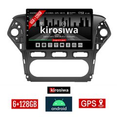 KIROSIWA 6+128GB FORD MONDEO (2010 - 2013) Android οθόνη αυτοκίνητου 6GB με GPS WI-FI (ηχοσύστημα αφής 10" ιντσών OEM Youtube Playstore MP3 USB Radio Bluetooth Mirrorlink DSP Apple Carplay Android Aut
