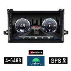 KIROSIWA 4+64GB TOYOTA PRIUS (μετά το 2016) Android οθόνη αυτοκίνητου 4GB με GPS WI-FI (ηχοσύστημα αφής 9" ιντσών OEM Youtube Playstore MP3 USB Radio Bluetooth Mirrorlink DSP 4x60W Apple Carplay Andro