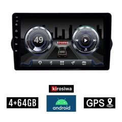 KIROSIWA 4+64GB FIAT TIPO (2015 - 2019) Android οθόνη αυτοκίνητου 4GB με GPS WI-FI (ηχοσύστημα αφής 9" ιντσών OEM Youtube Playstore MP3 USB Radio Bluetooth Mirrorlink DSP 4x60W Apple Carplay Android A