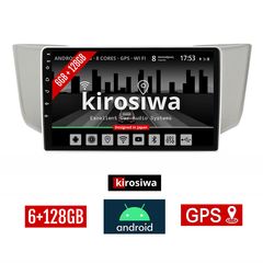 KIROSIWA 6+128GB LEXUS RX 300 - 400 (2003 - 2008) Android οθόνη αυτοκίνητου 6GB με GPS WI-FI (ηχοσύστημα αφής 9" ιντσών OEM Youtube Playstore MP3 USB Radio Bluetooth Mirrorlink DSP Apple Carplay