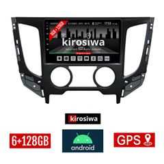KIROSIWA 6+128GB MITSUBISHI L200 (2015 - 2019) A/C Android οθόνη αυτοκίνητου 6GB με GPS WI-FI (ηχοσύστημα αφής 9" ιντσών OEM Youtube Playstore MP3 USB Radio Bluetooth Mirrorlink DSP Apple Carplay Andr