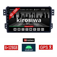 KIROSIWA 6+128GB SUZUKI SPLASH (μετά το 2008) Android οθόνη αυτοκίνητου 6GB με GPS WI-FI (ηχοσύστημα αφής 9" ιντσών OEM Youtube Playstore MP3 USB Radio Bluetooth Mirrorlink DSP Apple Carplay Android A