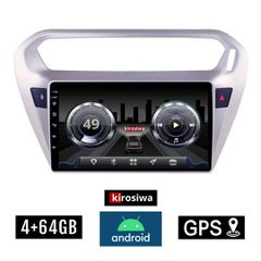 KIROSIWA 4+64GB CITROEN ELYSEE (μετά το 2012) Android οθόνη αυτοκίνητου 4GB με GPS WI-FI (ηχοσύστημα αφής 9" ιντσών Youtube Playstore MP3 USB Radio Bluetooth Mirrorlink DSP 4x60W Apple Carplay Android