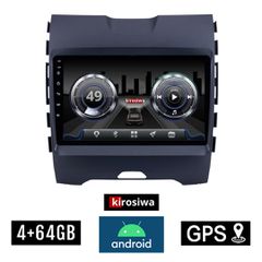KIROSIWA 4+64GB FORD EDGE (μετά το 2015) Android οθόνη αυτοκίνητου 4GB με GPS WI-FI (ηχοσύστημα αφής 9" ιντσών Youtube Playstore MP3 USB Radio Bluetooth Mirrorlink DSP 4x60W Apple Carplay Android Auto