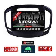 KIROSIWA 6+128GB OPEL INSIGNIA (2014 - 2017) Android οθόνη αυτοκίνητου 6GB με GPS WI-FI (ηχοσύστημα αφής 9" ιντσών OEM Youtube Playstore MP3 USB Radio Bluetooth Mirrorlink DSP Apple Carplay Android Au