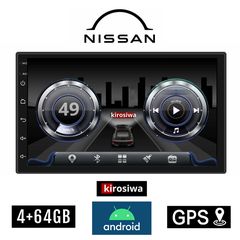 KIROSIWA 4+64GB NISSAN NAVARA (2004-2016) Android οθόνη αυτοκίνητου 4GB με GPS WI-FI (ηχοσύστημα αφής 7" ιντσών OEM Youtube Playstore MP3 USB Radio Bluetooth Mirrorlink  DSP 4x60W Apple Carplay A