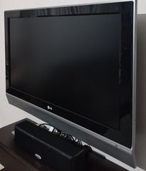 LG 37" flat αλλα οχι smart μαζι με αποκωδικοποιητή 