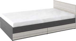 Κρεβάτι ημίδιπλο με συρτάρια M 011 Βέγγε/Άστρα, 120/200, Genomax