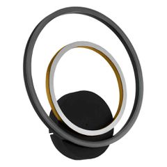 ΦΩΤΙΣΤΙΚΟ ΑΠΛΙΚΑ LED 20.4W 1700LM 3000K ΜΑΥΡΟ/ΧΡΥΣΟ LANACERA EGLO 390088